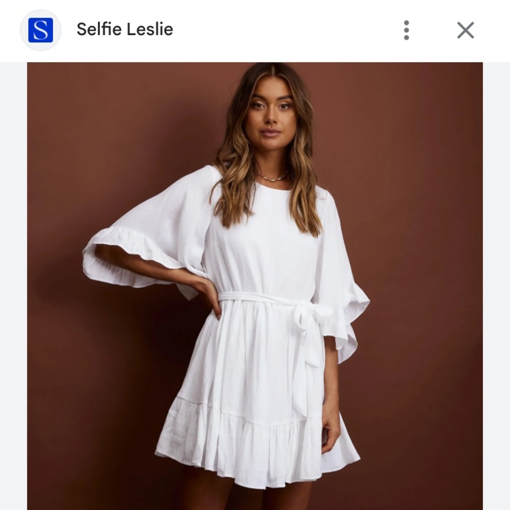 White Selfie Leslie Dress